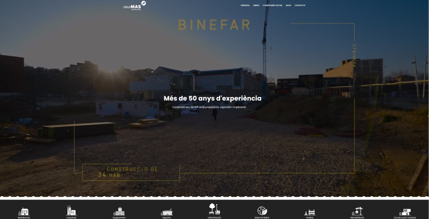 Nova web de Grup Mas Constructors